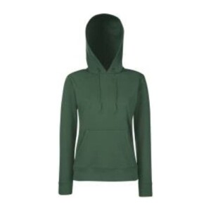 Fruit LADIES CLASSIC HOODED SWEAT bottle green F810613