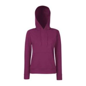 Fruit LADIES CLASSIC HOODED SWEAT burgundy F810813
