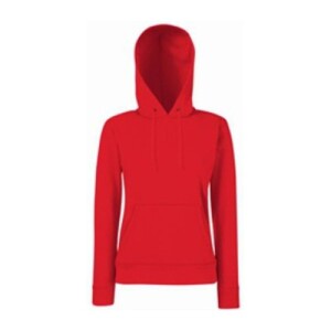 Fruit LADIES CLASSIC HOODED SWEAT red F810513
