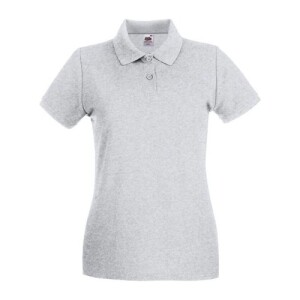 Fruit LADIES PREMIUM POLO heather grey FN011513