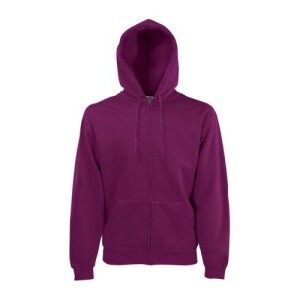 Fruit CLASSIC HOODED SWEAT JACKET burgundy FN070810