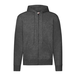 Fruit CLASSIC HOODED SWEAT JACKET dark heather grey FN076710