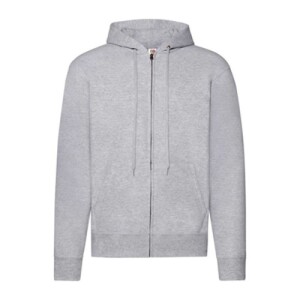 Fruit CLASSIC HOODED SWEAT JACKET heather grey FN071517