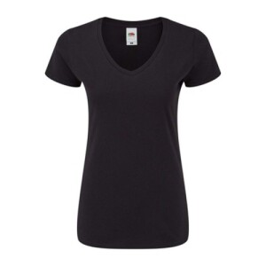 Fruit LADIES 150 V-NECK T black FN710313