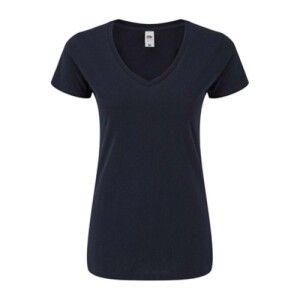 Fruit LADIES 150 V-NECK T deep navy FN713913