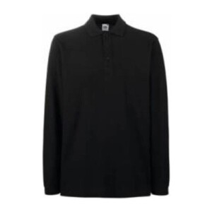 Fruit PREMIUM LONG SLEEVE POLO black FU240311