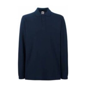 Fruit PREMIUM LONG SLEEVE POLO deep navy FU243911