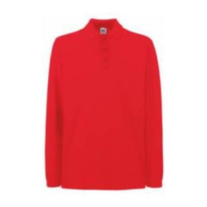 Fruit PREMIUM LONG SLEEVE POLO red FU240511