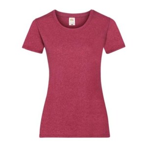 Fruit LADIES VALUEWEIGHT T vintage heather red FU785513