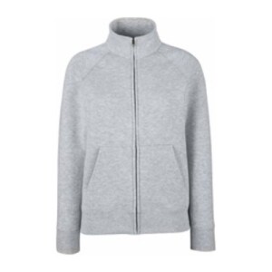 Fruit LADIES PREMIUM SWEAT JACKET heather grey FU801513