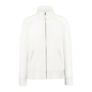 Fruit LADIES PREMIUM SWEAT JACKET white FU800113