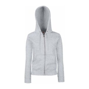 Fruit LADY FIT HOODED JACKET heather grey FU841513