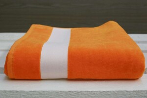 OLIMA VELOUR BEACH TOWEL orange OLV4000OR-100X180